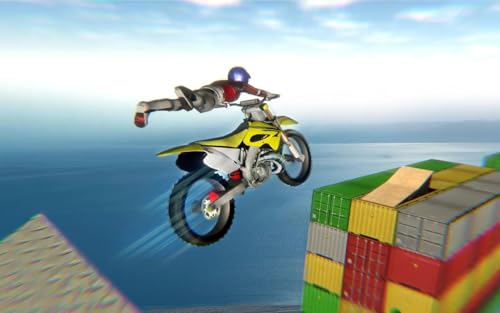 Biker Stunts Racing: Mega Ramps Bike Game
