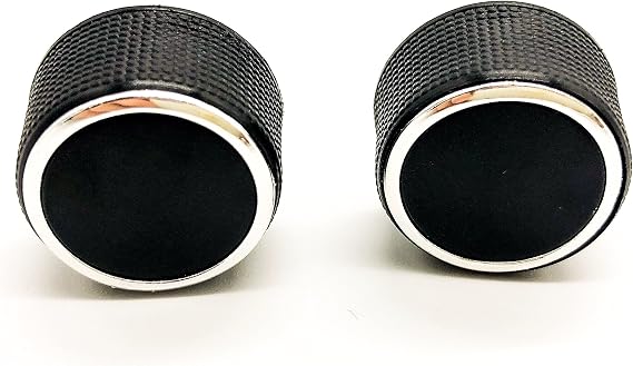 Kerman 2 PC Rear Radio Audio Volume Control Knob Dial Tuner fit for 07-13 Chevy Tahoe Chevrolet Silverado GMC Acadia Sierra Denali Yukon GM 22912547 Radio Repair Kit Replacement Button by Kallia