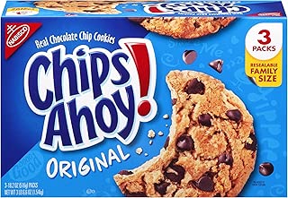 Chips Ahoy! Original Chocolate Chip Cookies - Family Size Bulk Pack with 3 Resealable Packages, 54.6 Ounce - coolthings.us