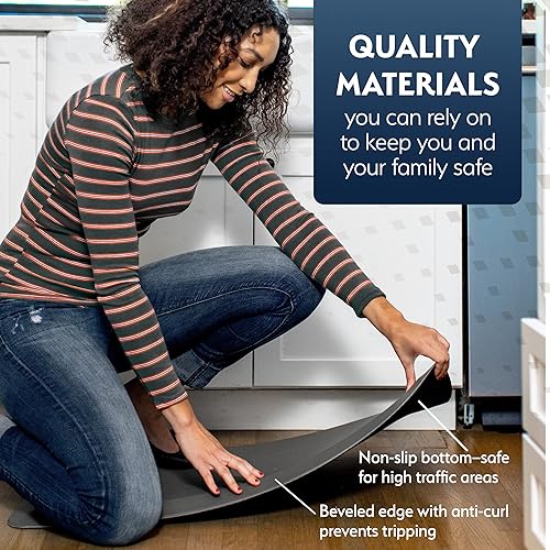 Miniatura 8 de Sky Solutions Tapete antifatiga para cocina, acolchado de 34 pulgadas de grosor, tapete de escritorio de pie, comodidad en casa, oficina, garaje,