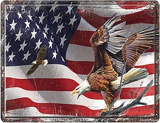 Rivers Edge Products Rivers Edge Products 12" x 16" Tempered Glass Cutting Board - Heat-Resistant, Non-Slip, Dishwasher-Safe - Decorative Textured Chopping Board for Kitchen Countertop - American Flag