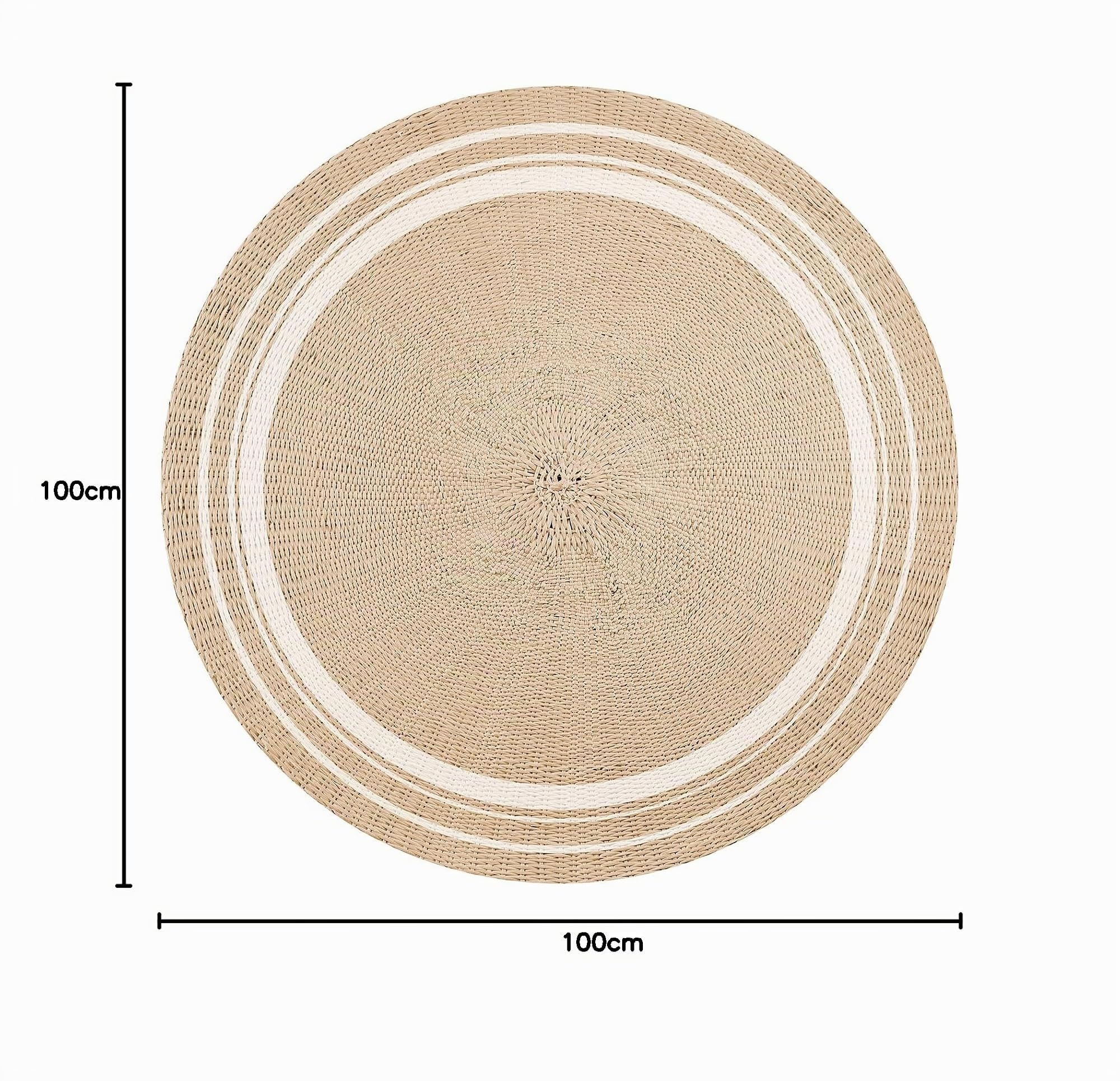 VINILIKO Design | Alfombra Vinílica Redonda Bangkok 2 [Diam] 100 cm - Antideslizante, Impermeable, Lavable - Varios Tamaños - Alfombra Vinilo Salón, Cocina
