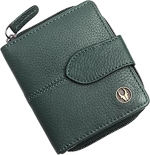 WildHorn Genuine Leather Women’s Wallet – Bi-Fold Clutch with 7 Card Slots, Cash Compartment &amp; Zip Pocket