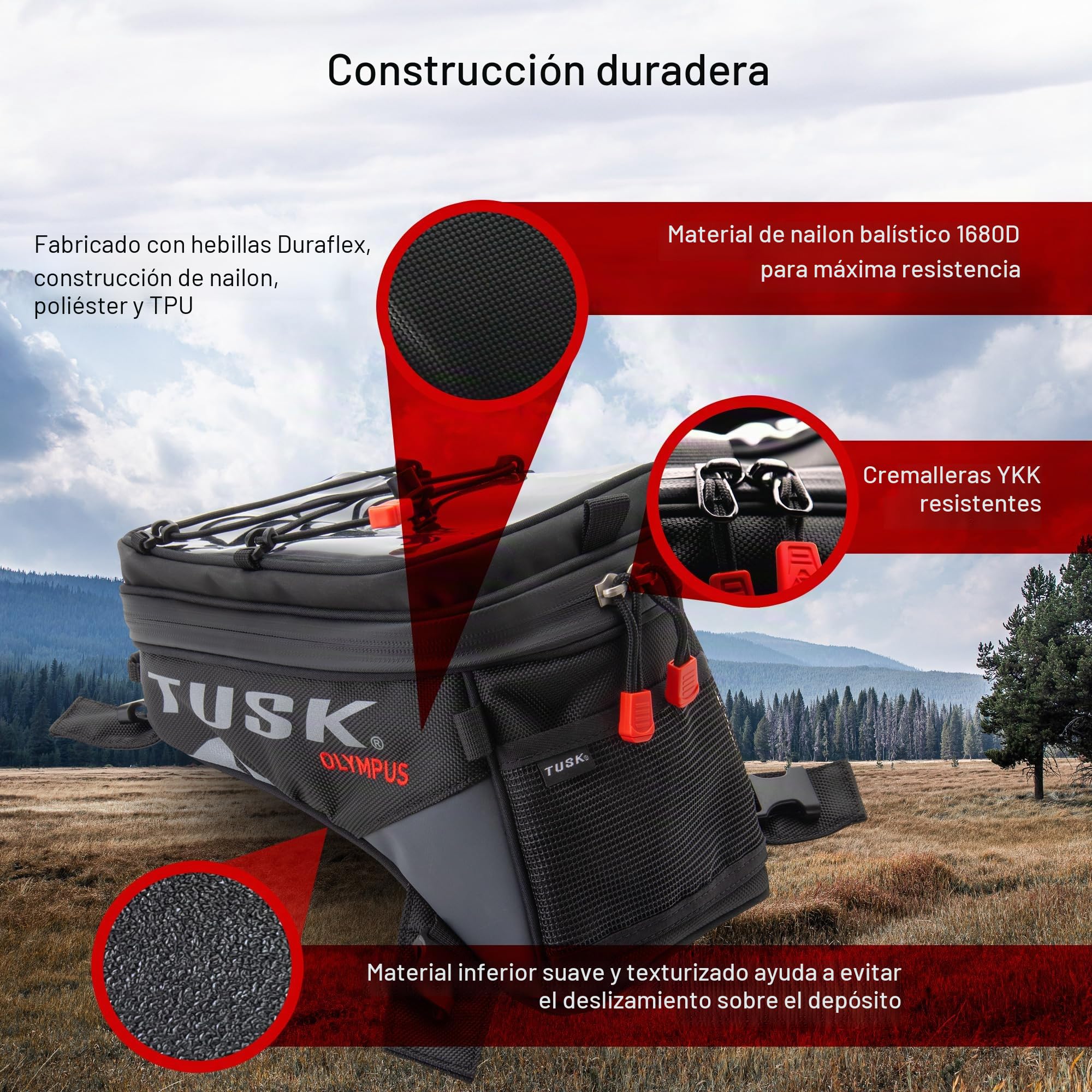 Tusk, Olympus, Bolsa de depósito pequeña, Negro y Gris