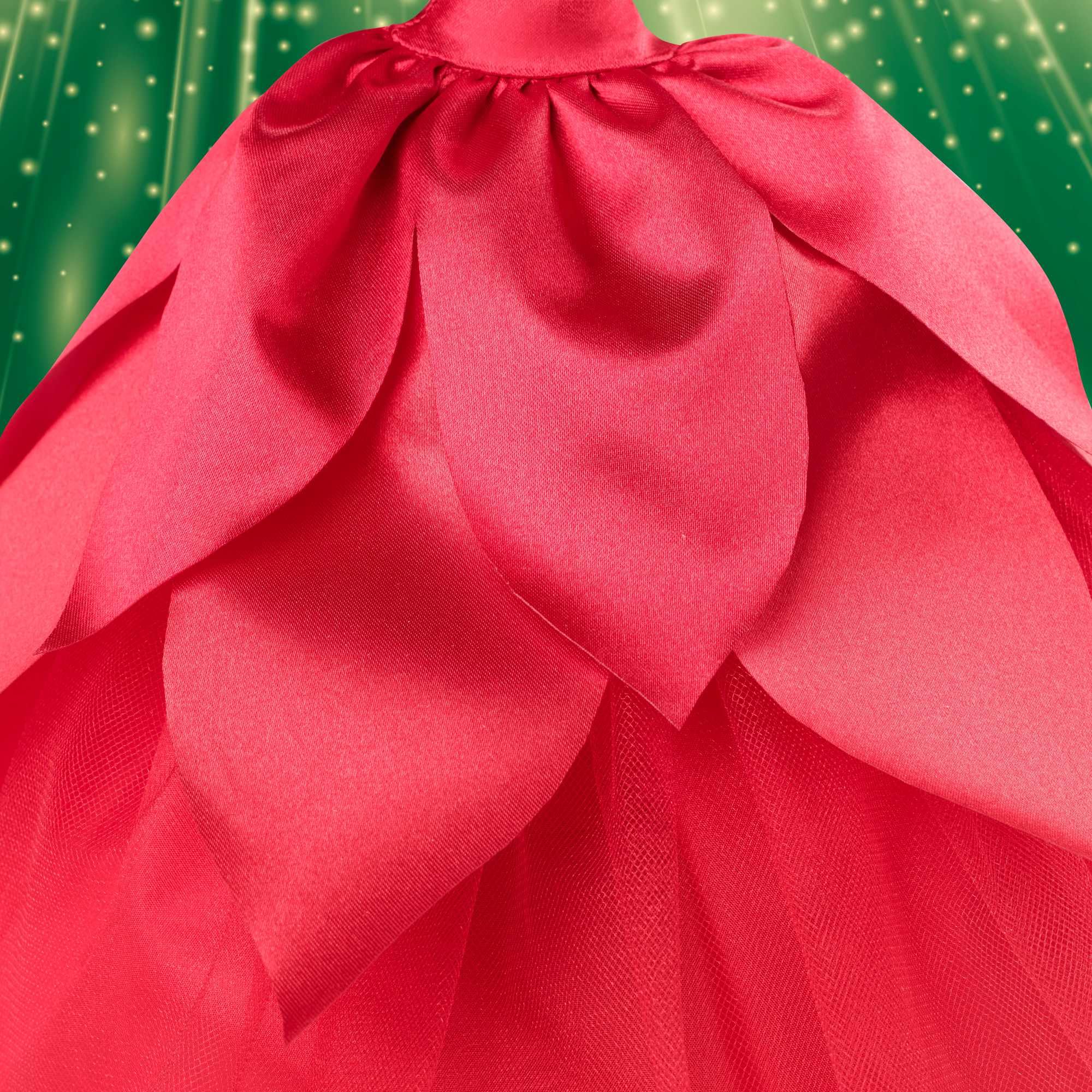 Barbie - Barbie Signature Magia delle Feste 2022 bambola bionda, capelli ondulati, abito rosso con ampia gonna e orecchini pendenti, da collezione, Giocattolo e regalo per Bambini 6+ Anni, HBY03