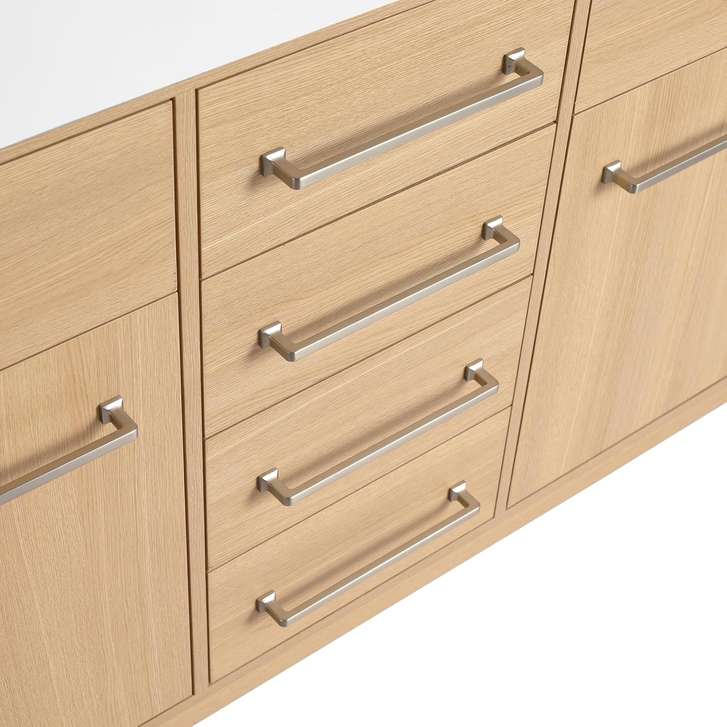 71 inch Bathroom Vanity with Double Sink, Large Storage Freestanding Bathroom Vanity with 6 Drawer & 4 Door, Soft Closing, Original Oak Vanity, Smooth Sink, Pre-Assembled
