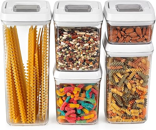 Polder Recipientes herméticos, plástico sin BPA, recipientes de almacenamiento apilables, recipientes de almacenamiento de alimentos, recipientes de disponible en Yaxa El Salvador