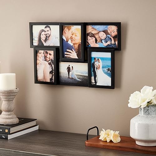 6 aperturas de 4 pulgadas x 6 pulgadas; marco de collage de Studio Décor®