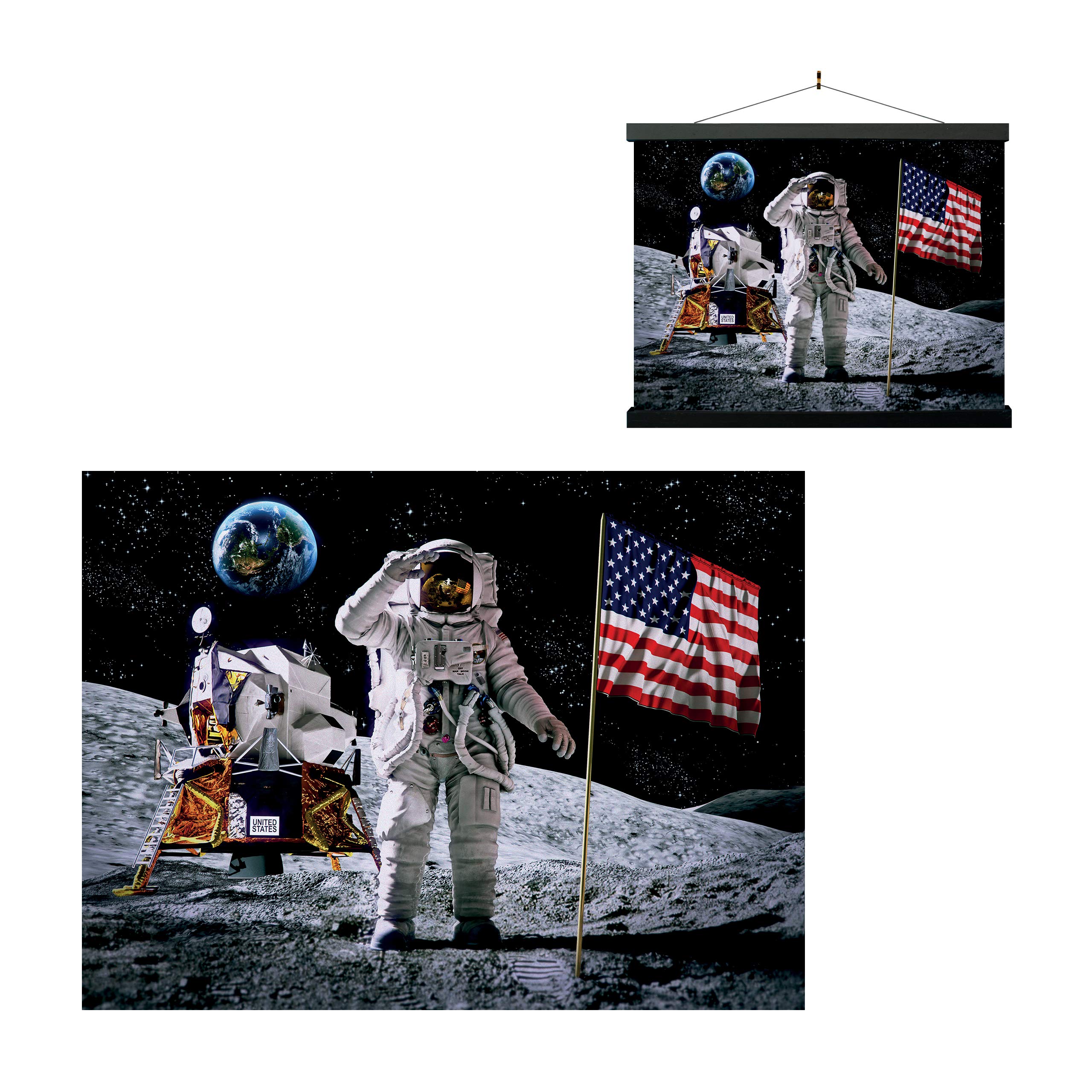 Buy 3D LiveLife Lenticular Wall Art Prints Moon Landing from