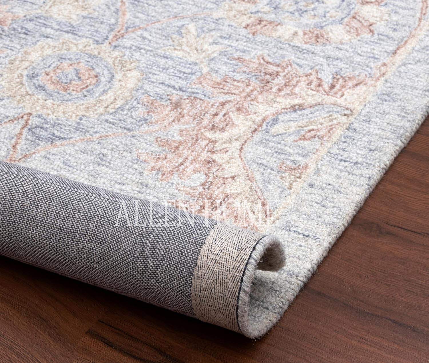 Hand Tufted Traditional Wool Area Rugs by Allen Home Ayvan Rug - Durable - 100% Wool - Living Room, Dining Room, Bedroom, and Entryway Area Rugs - 8’ x 10’ - Ayvan