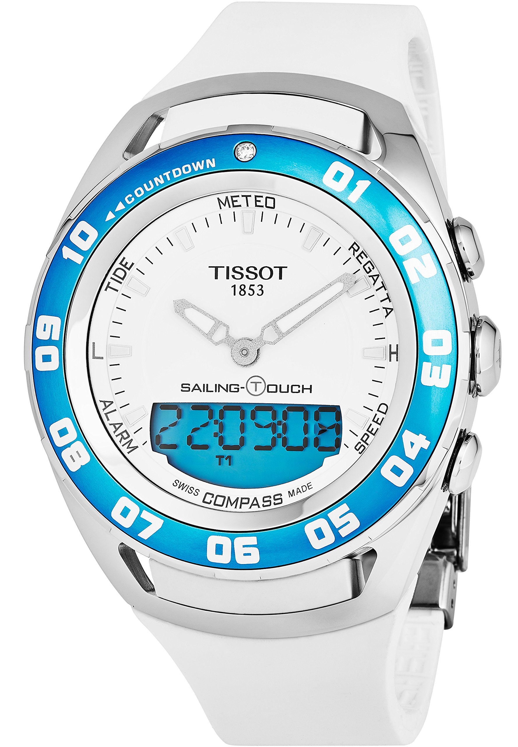 Tissot Reloj Analógico-Digital para Unisex Adultos de Cuarzo con Correa en Caucho T056.420.27.011.00