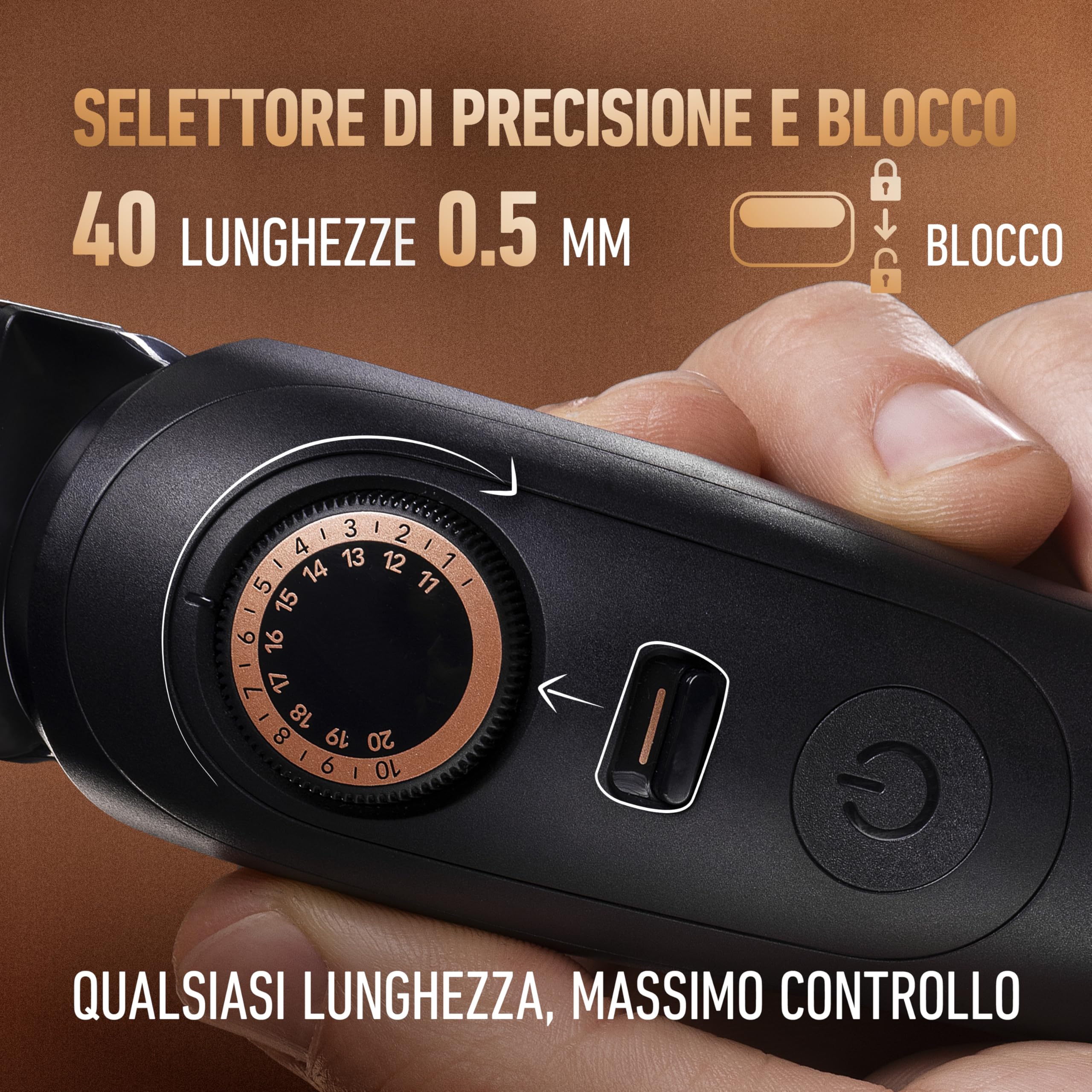 King C. Gillette Rasoio Elettrico Barba Pro Max con Accessori | Regolabarba Uomo Senza Fili, 40 Impostazioni Lunghezza, Blocco Sicurezza, Spazzolina Pulizia, 4 Pettini, Base Ricarica
