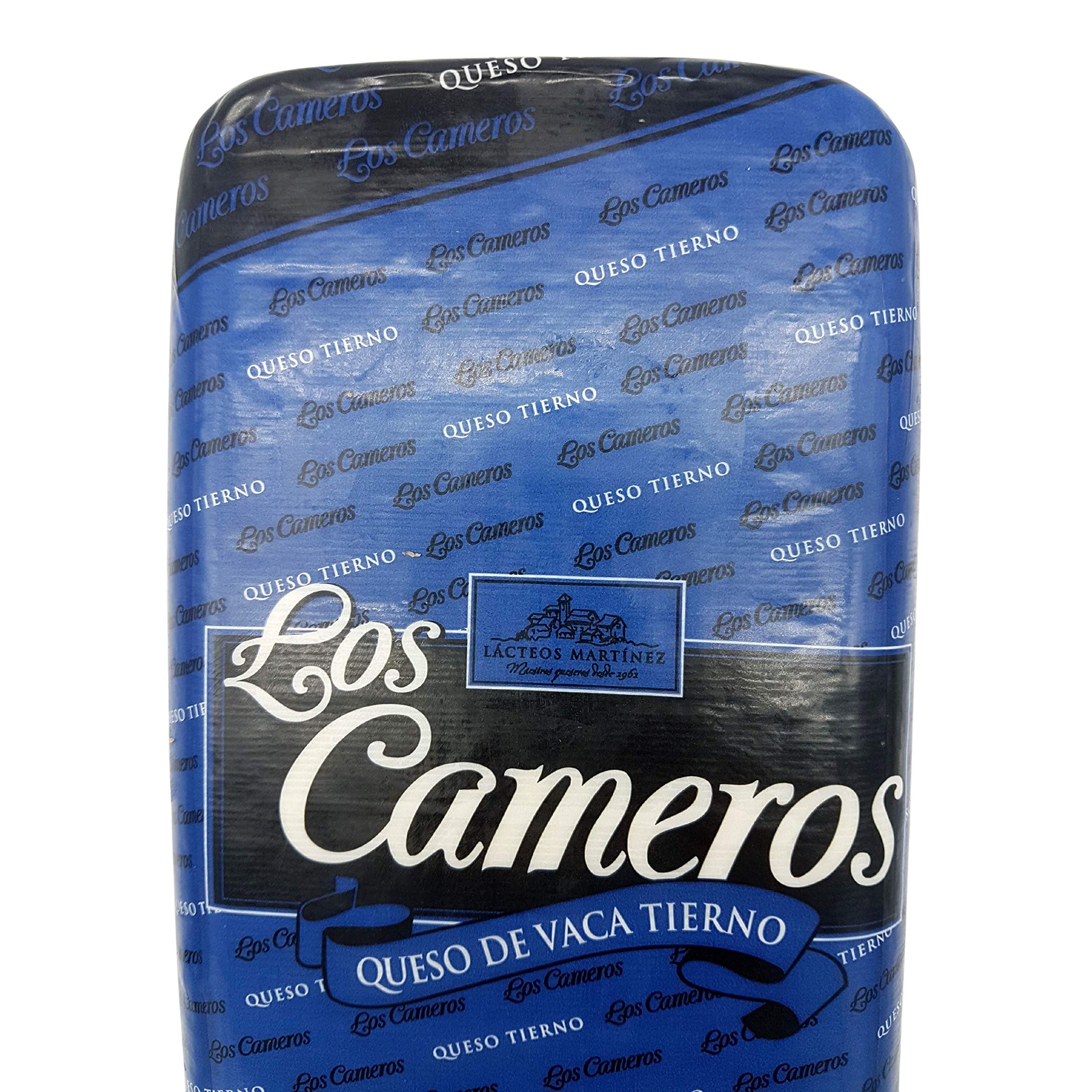 Queso de Vaca Tierno - Queso en Barra Los Cameros - Peso Aproximado 3.3 kilogramos - Queso Elaborado con Leche Pasteurizada de Vaca - Queso con todo el sabor de su origen.