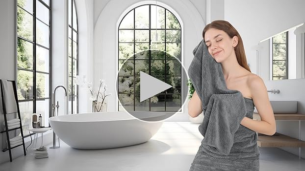 Amazon.com: 4 Piece Bath Towel Oversized Bath Sheet 35