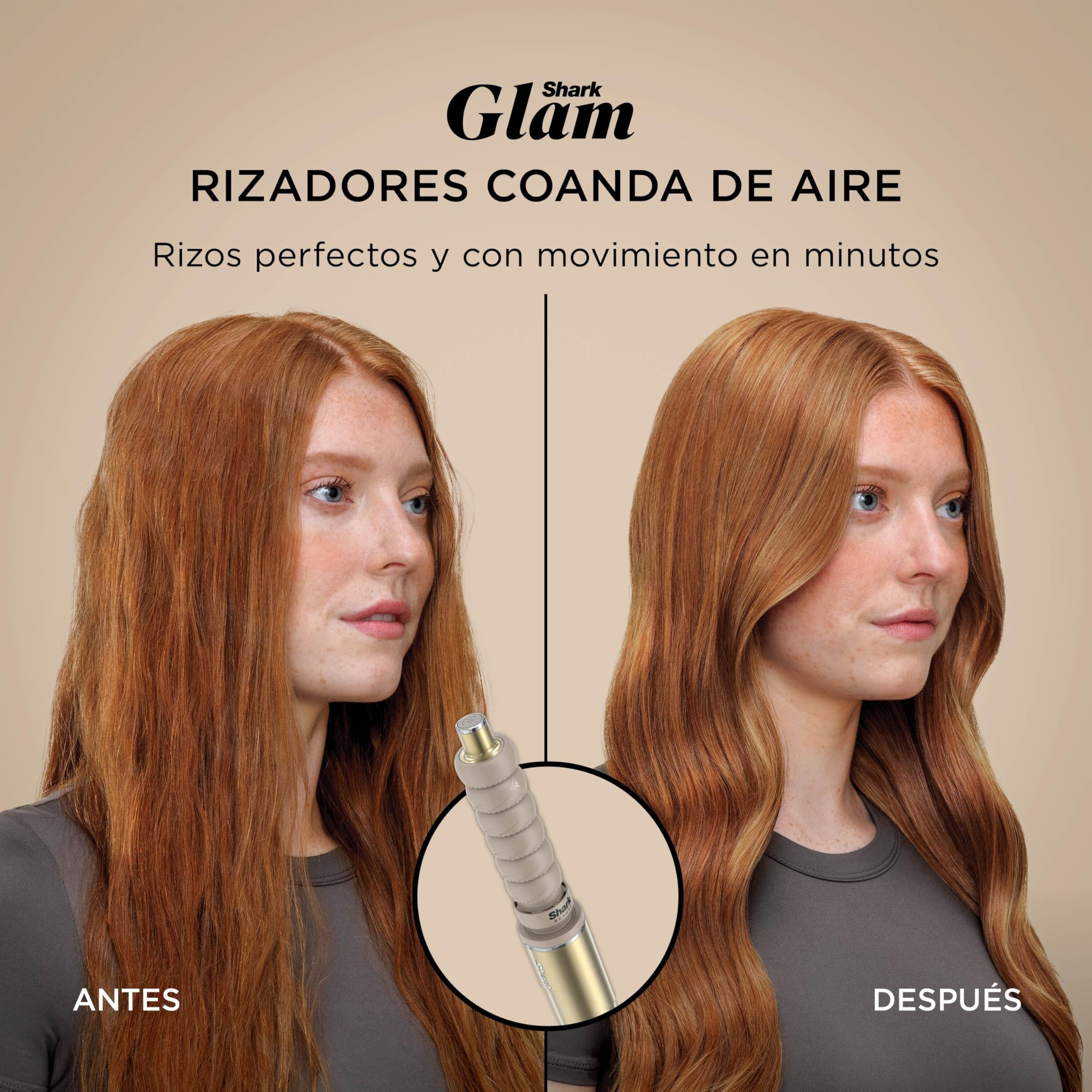Shark Glam Multi-Styler Rizador Ondas Rizos Automático Difusor Concentrador Turbo Cepillo Aire Plancha