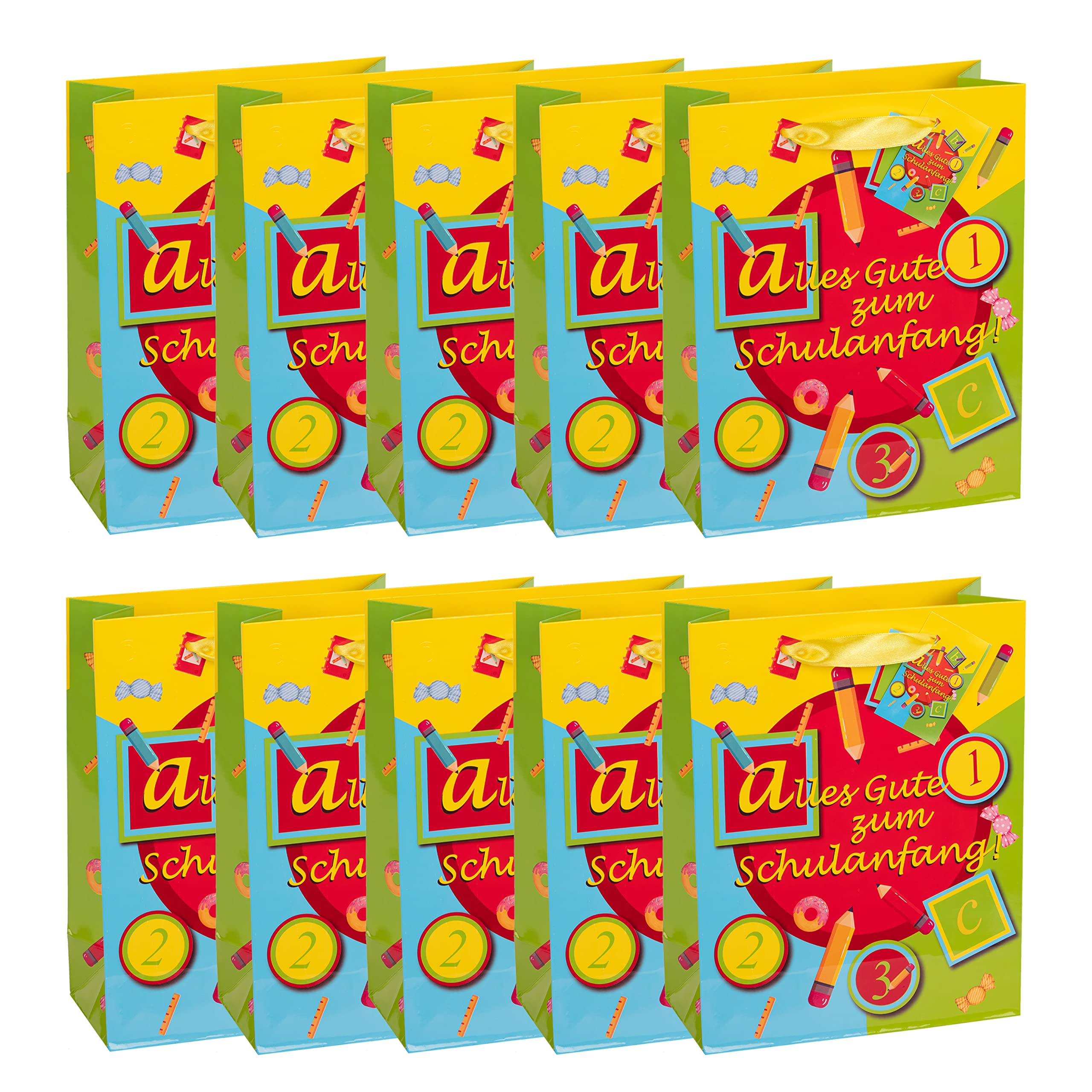 Idena90054 - Gift Bag for Starting School, 10 Pieces, ABC Gift Bag