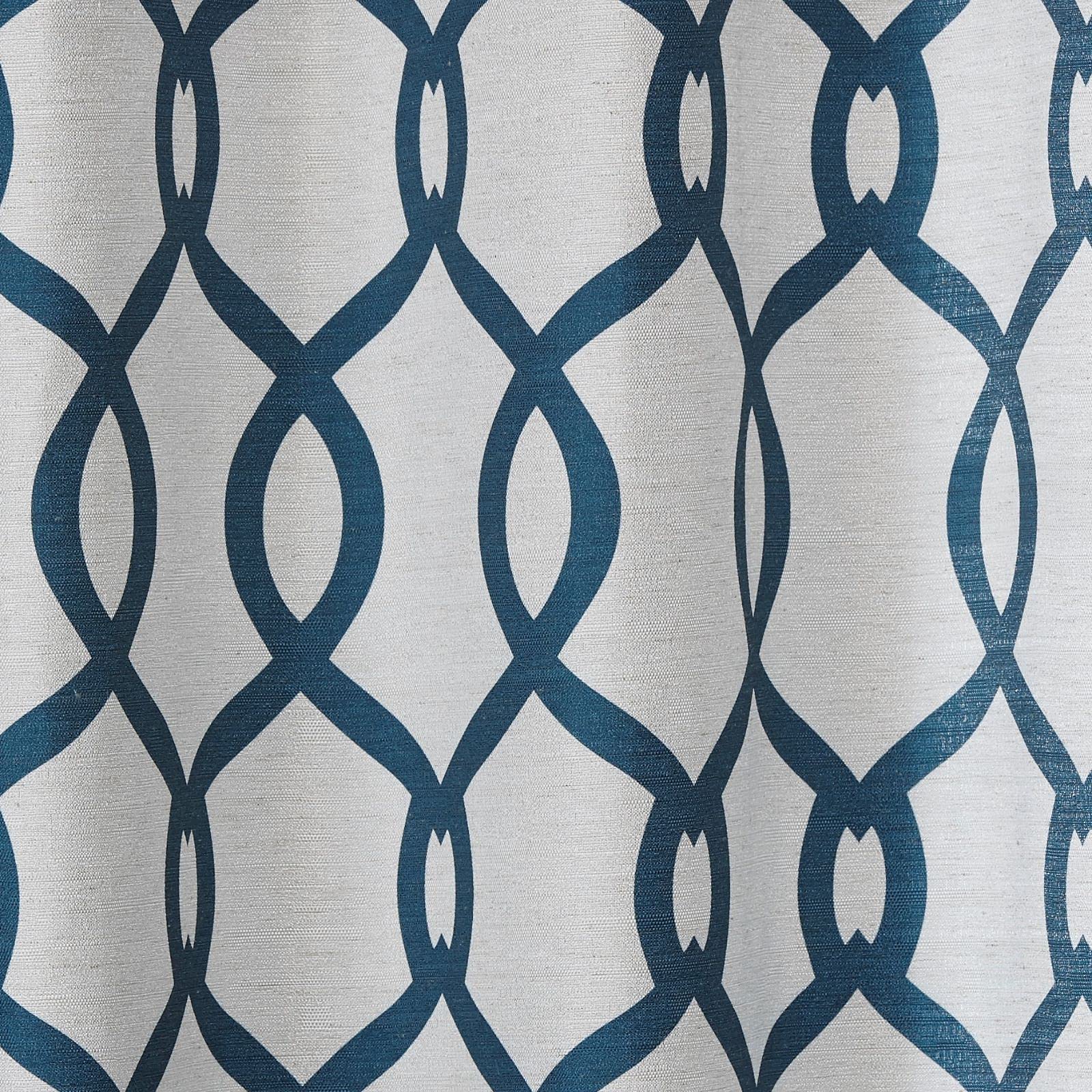 Exclusive Home Curtains Kochi Grommet Top Panel Pair, Teal, 54x96, 2 Piece, W 54" x L 96" (2 Panels) - Image 3