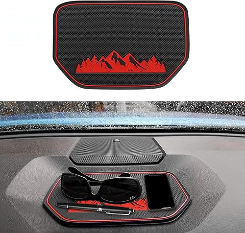 SENSHINE Dash Dashboard Cover Mat for Toyota Tundra Accessories 2014 2015 2016 2017 2018 2019 2020 2021 Silicone Material Interior Dash Pad Anti