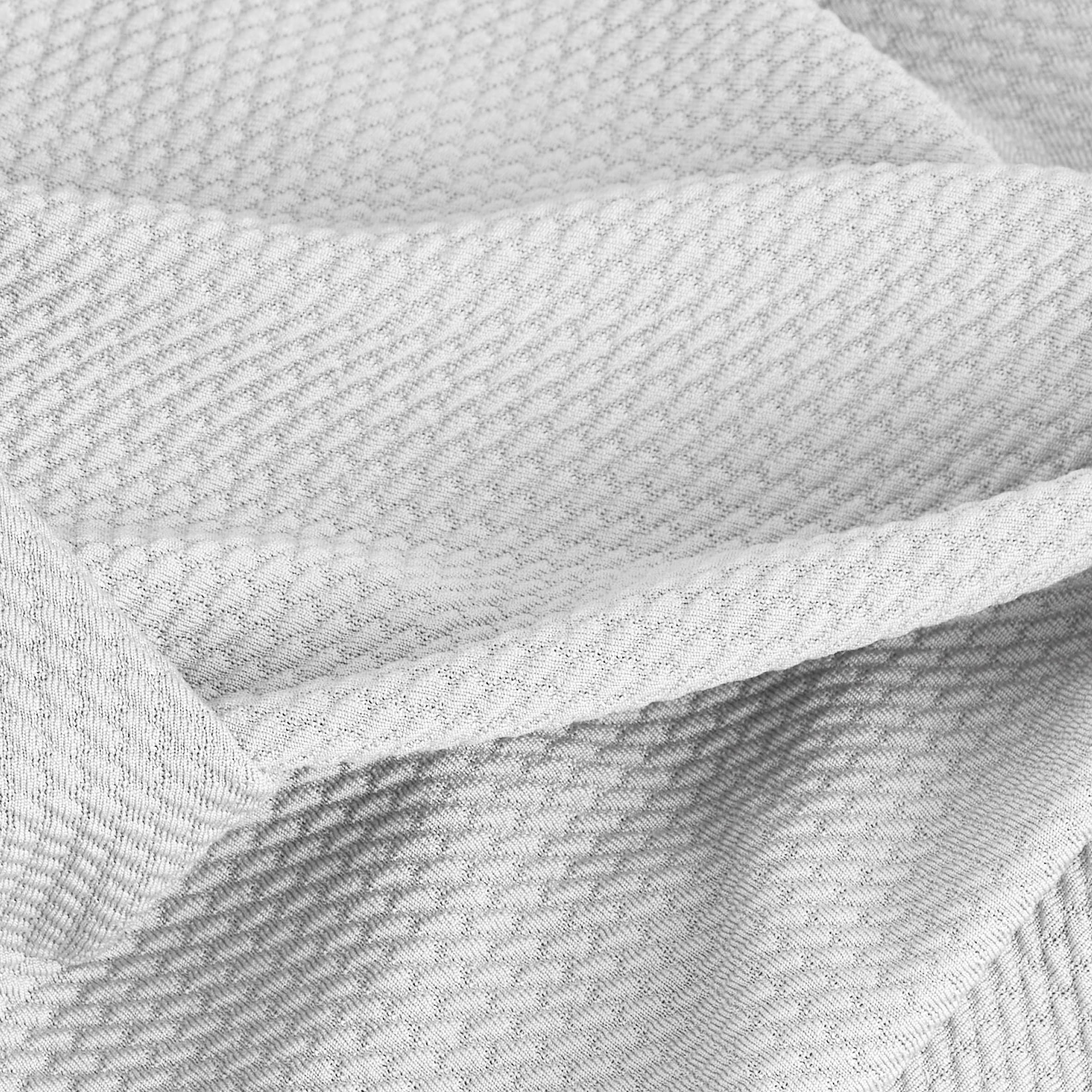 Textilhome Copri Sommier Elastico per Letto Singolo 90x200 cm - Vestiletto Moderno per Base Letto e Giroletto - Tessuto Stretch Resistente e Facile da Mettere. Bianco