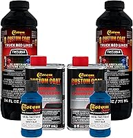 Vista 12 de Custom - Revestimiento protector de 1.5 galones (6 cuartos), para caja de camión,para rodillo, brocha o rociador con kit de aplicador de pincel