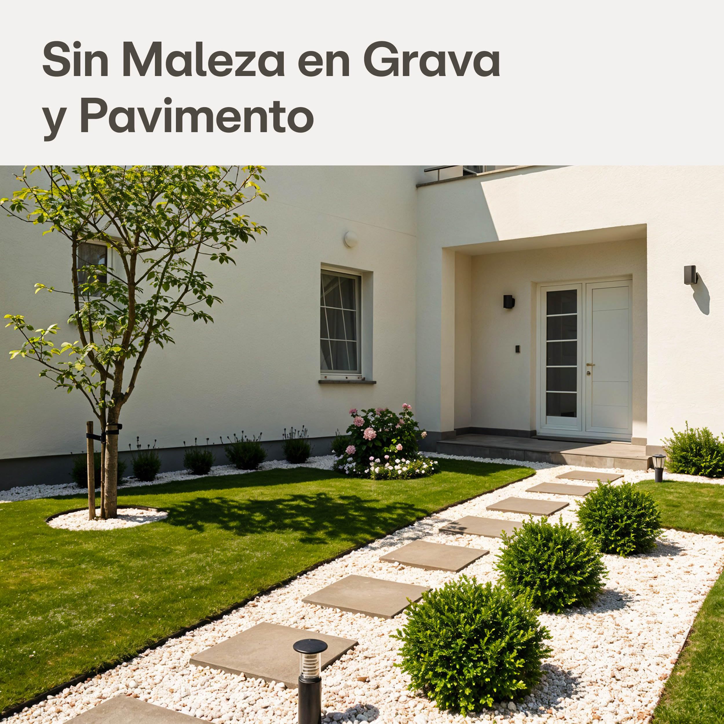 Praknu Malla Antihierbas Geotextil 150g/m² con 12 Anclajes – Extra Resistente & Antidesgarros – 25m² Malla para Mulching & Control de Maleza – Ideal para Caminos, Grava & Jardines de Piedra