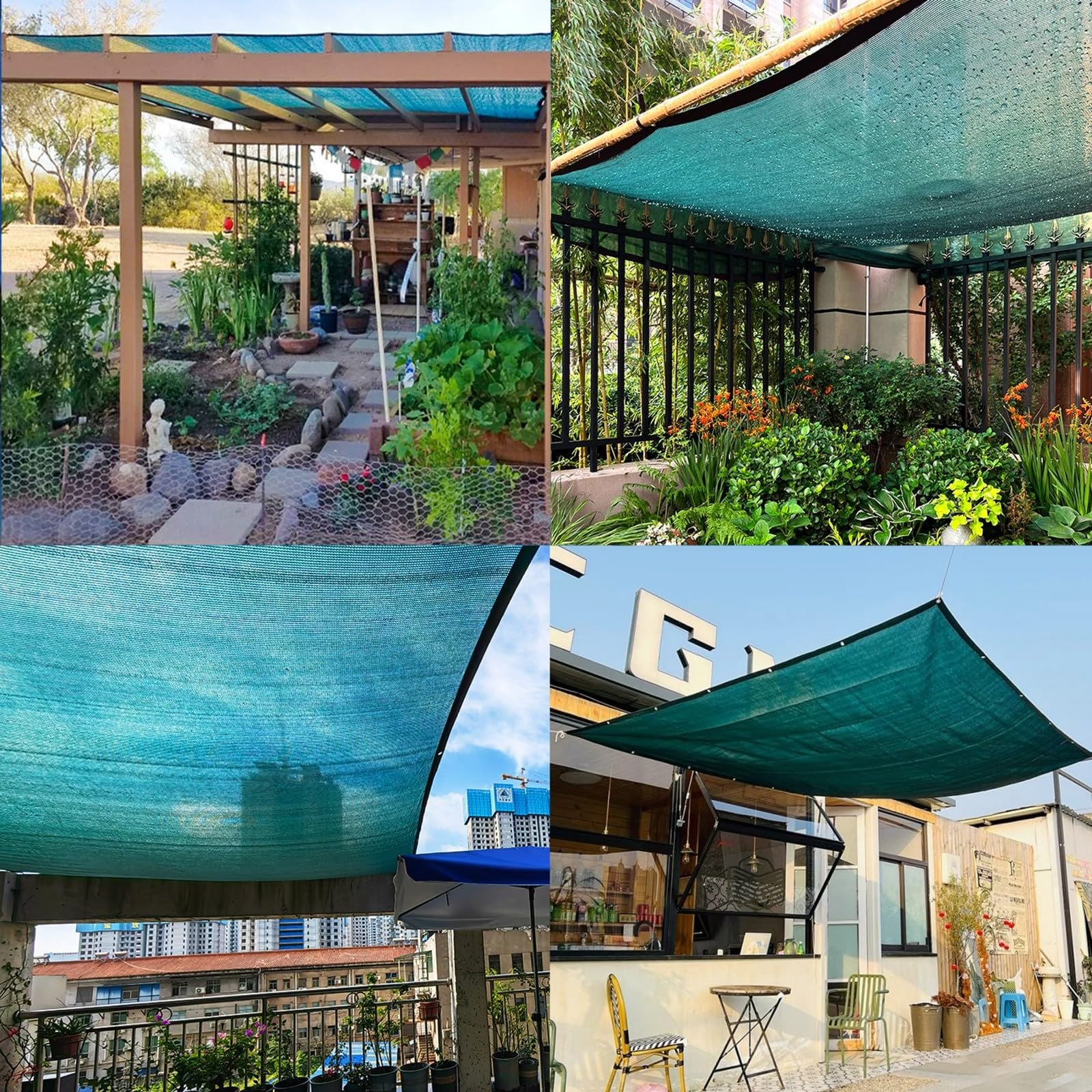 Sonnenschutznetz 1,5x3m - 70-85% Schattierung Für Garten, Terrasse & Gewächshaus