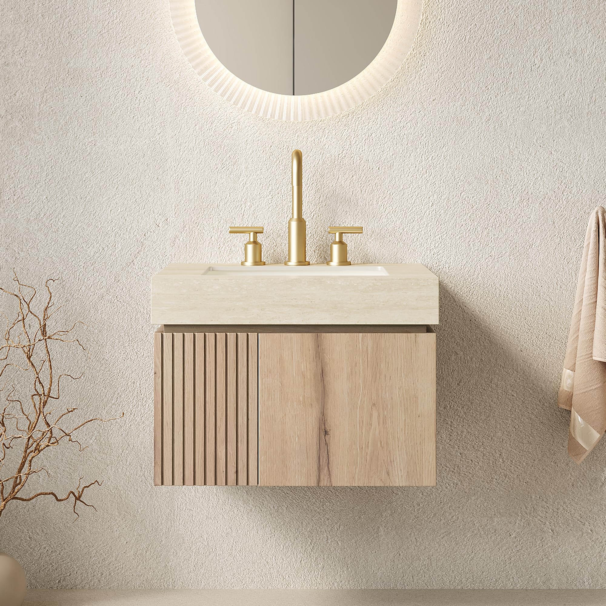 Ambrovina 24 Floating Vanity with Doors