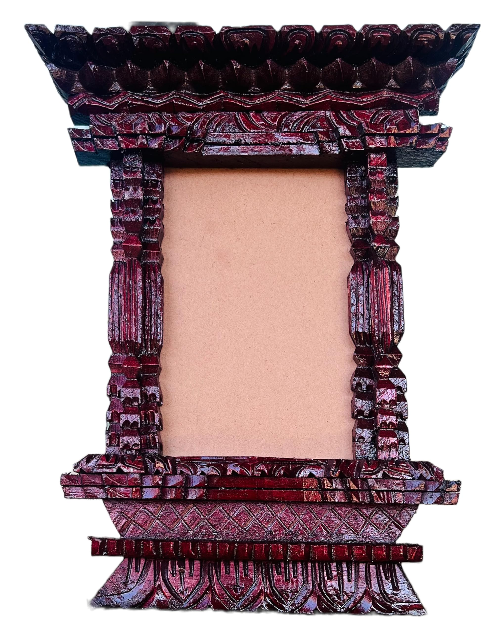 Amazon.co.jp: 手作り 無地 木製 シングルフォトフレーム 4 x 6インチ