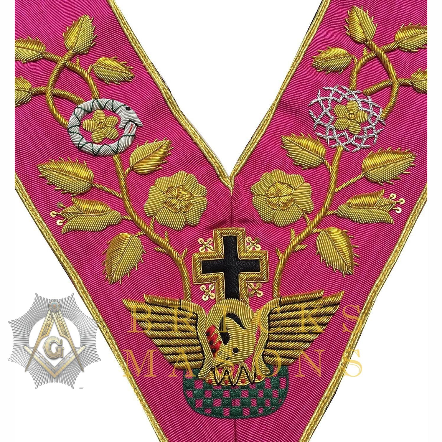 Bricks Masons Rose Croix 18th Degree Collar