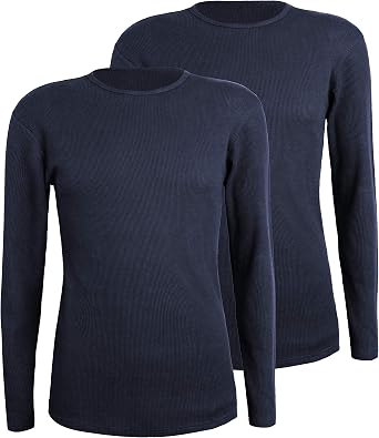 Long Sleeve Undershirt Waffle Knit 