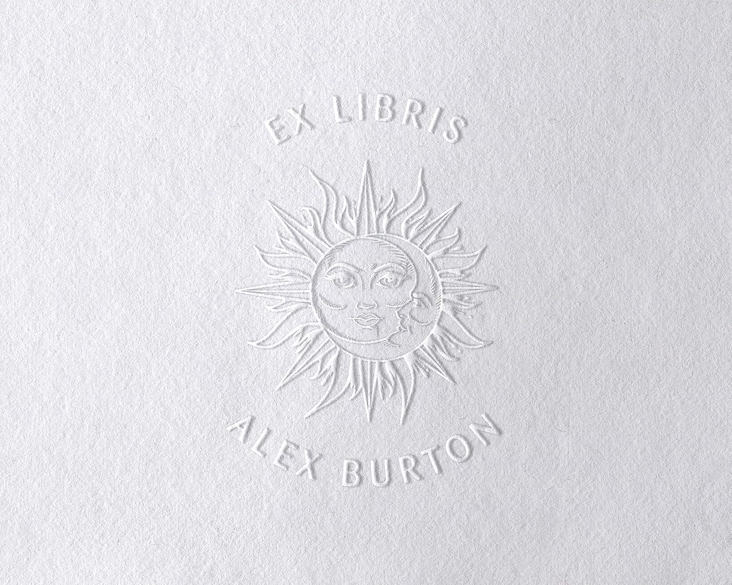 Personalized Embosser Book Stamp From the Library of