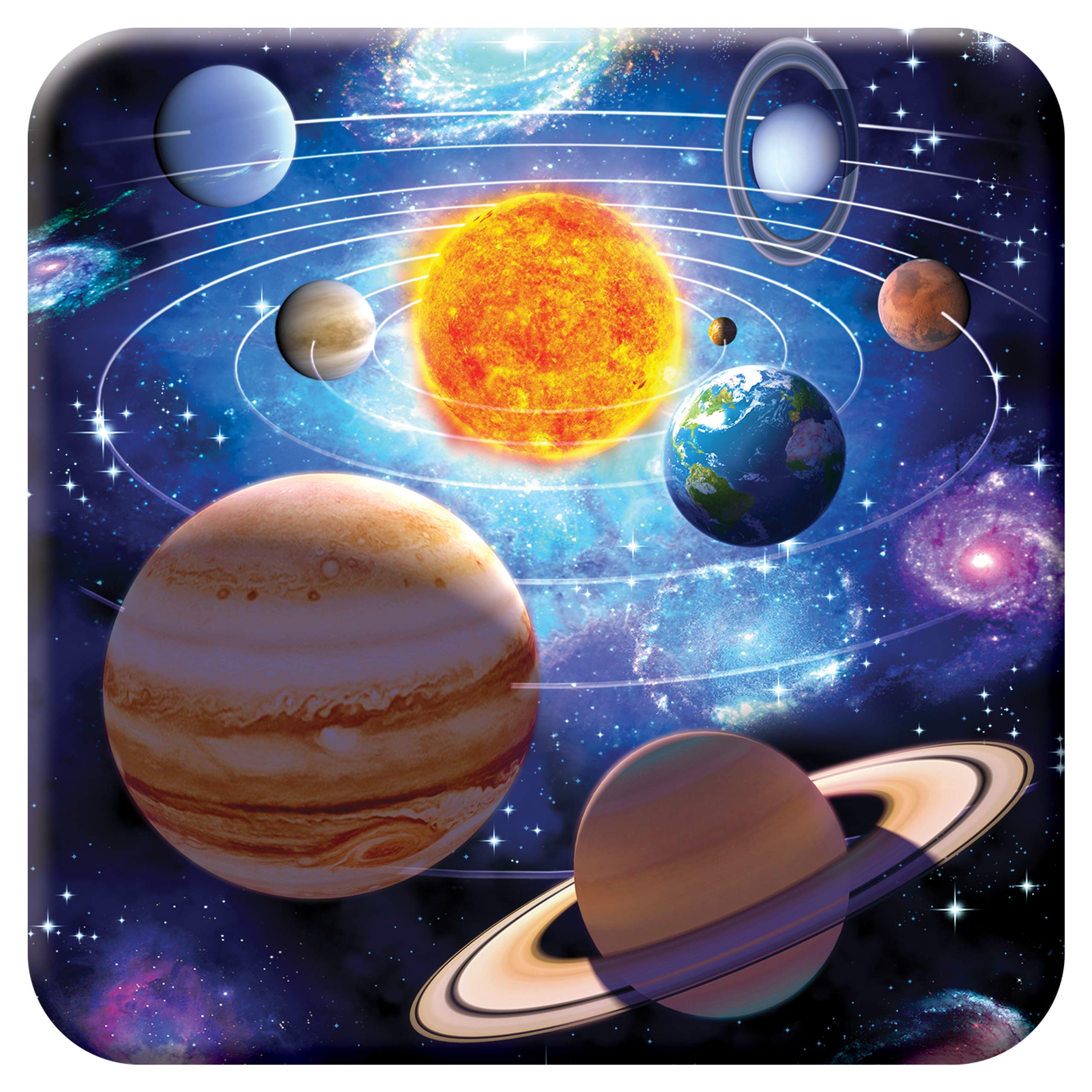 3D LiveLife Cork Coaster - You Are Here from Deluxebase. Lenticular 3D Cork Space Coaster. Non-slip drinks mat with original artwork licensed from renowned artist, David Penfound