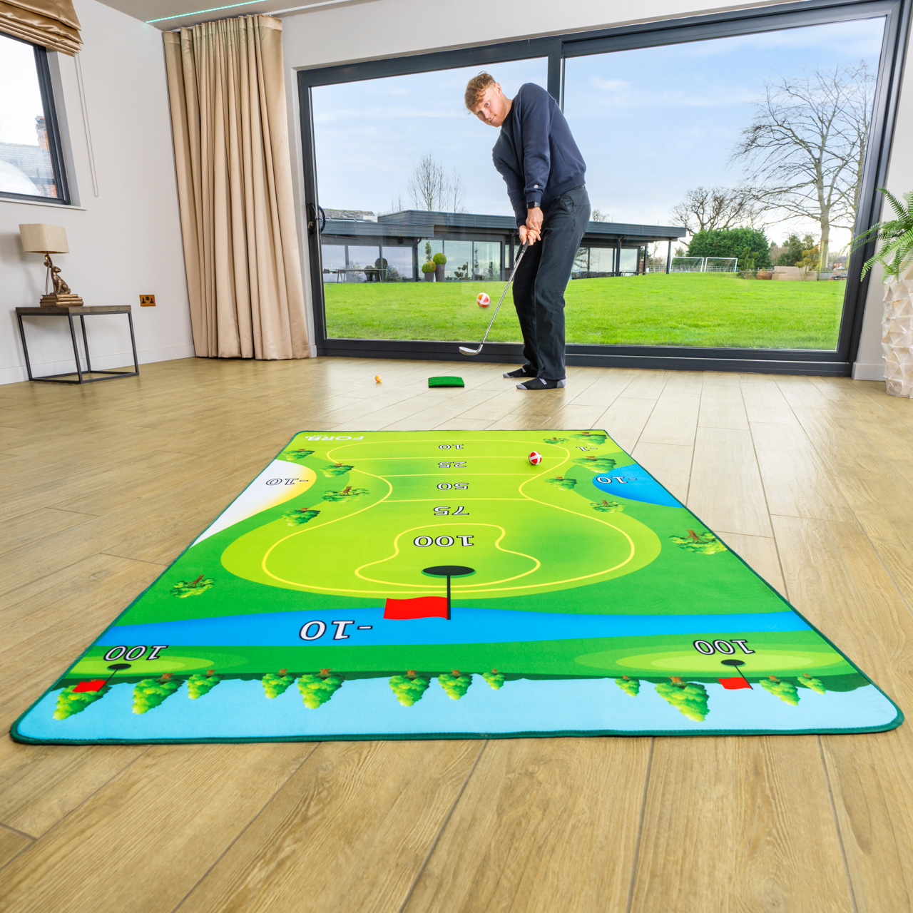 FORZA Golf-Übungsmatte 60x30 Cm - Fairway & Rough Training Mit Rutschfester Unterseite