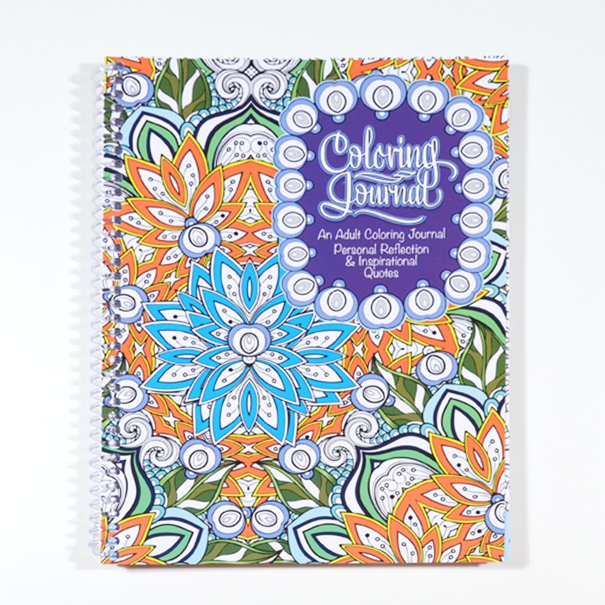 School Datebooks Adult Coloring Journal - an Adult Coloring Journal with Inspirational Quotes - Spiral Bound - 6.625" x 9" Office Product