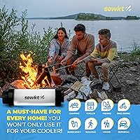 Vista 5 de SOWKT® Luz enfriadora impermeable – 55 horas de luz con una carga recargable LED – Accesorios de refrigeración compatibles con YETI, RTIC, ORCA
