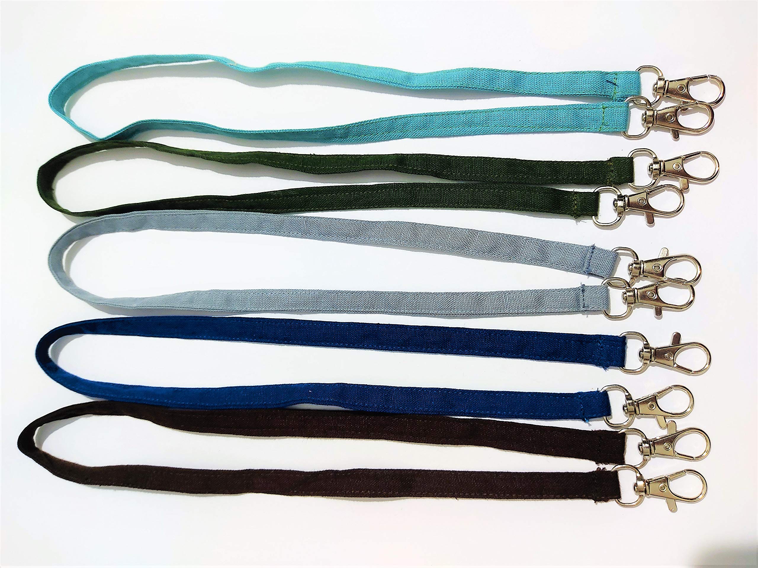 Meshwo Mask Chain Holder 5 Pack Mask Lanyard for Kids Double Clip Lanyard for Kids/Lanyard for Mask for Kids/Kids Lanyards for School - 5 Color 22Inch-picture-35