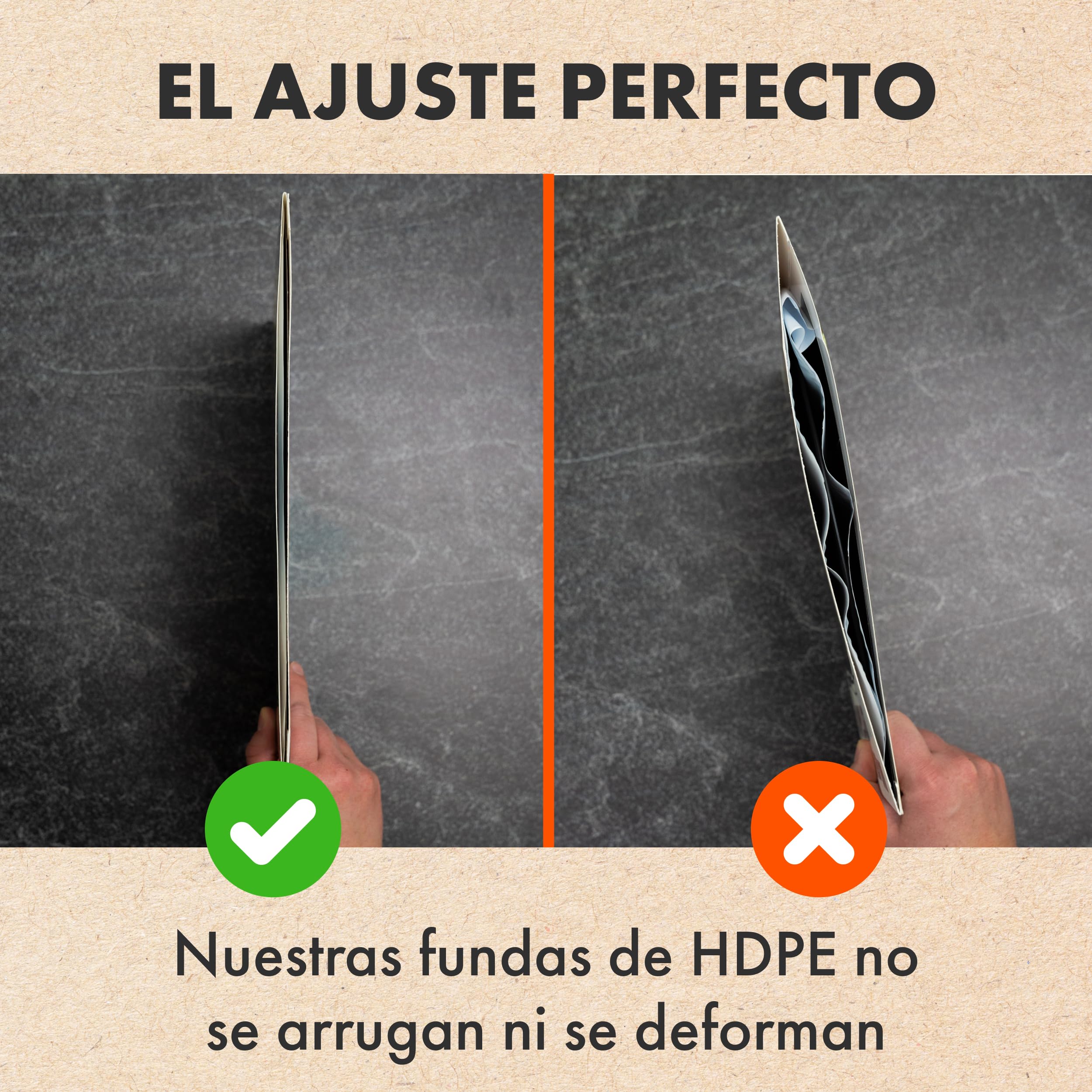 SPINCARE Fundas Interiores Vinilo LP 12" 33 RPM Antiestático Antirayaduras 100 Micras 100x