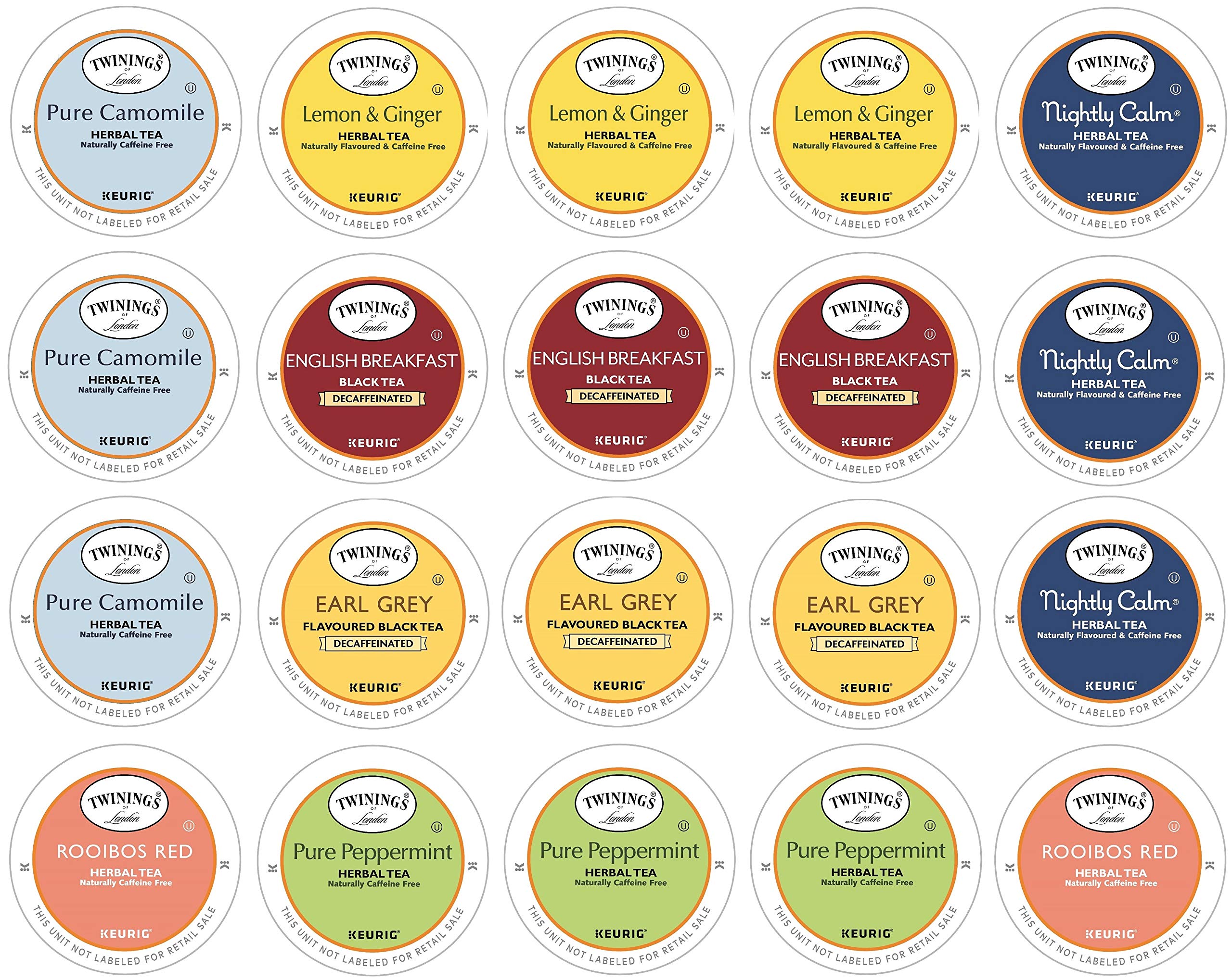 By The Cup Twinings Herbal & Decaffeinated Sampler