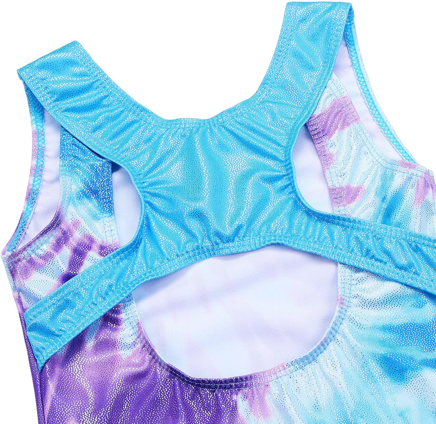 XFGIRLS Girls Gymnastics Leotard Set with Tumbling Shorts 3-14 Years | Soft stretchy breathable leotard, chafe-free, opaque, Sparkly rhinestones, includes a headband & short, machine wash