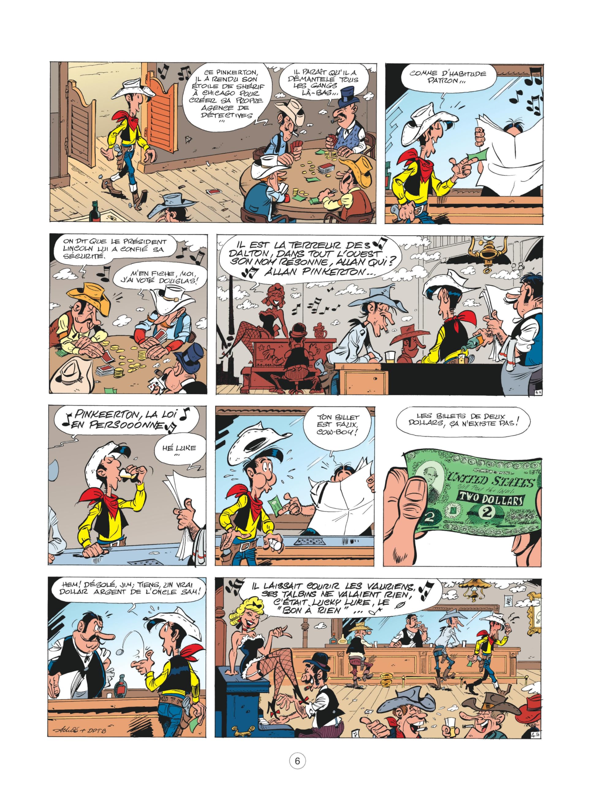 Les Aventures de Lucky Luke d'apr�s Morris - Tome 4 - Lucky Luke contre Pinkerton Benacquista Tonino; Pennac Daniel and Achd� - PT04