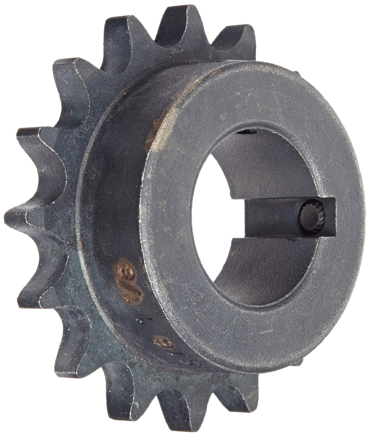 Martin Roller Chain Sprocket, Bored-to-Size, Type B Hub, Single Strand, 40 Chain Size, 0.5" Pitch, 16 Teeth, 1.125" Bore Dia., 2.814" OD, 2" Hub Dia., 0.284" Width