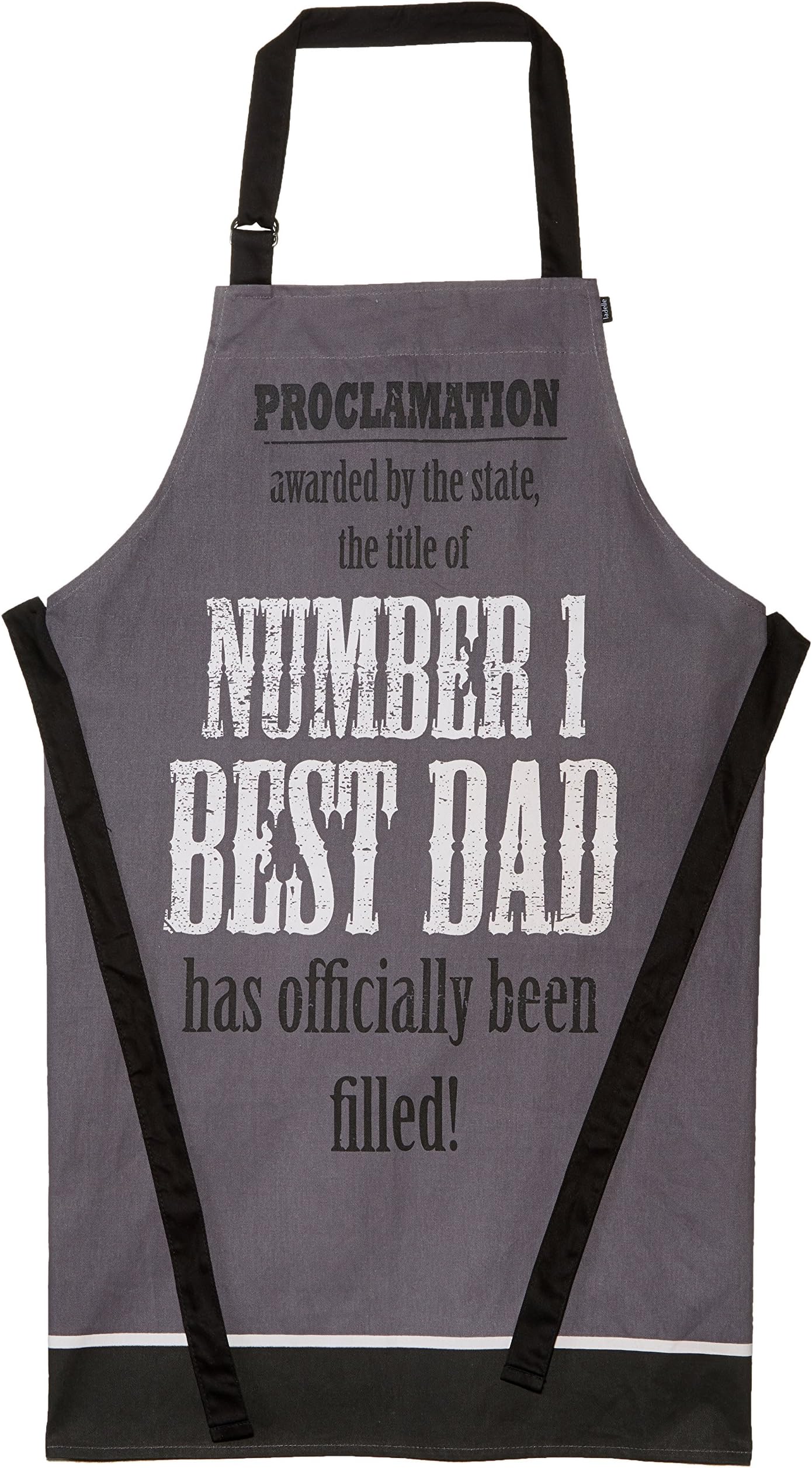 Number 1 Best Dad Apron, Gray