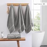 Bath Sheets Towels for Adults- 100% Cotton Extra Large Bath Towels, 4 Piece Bath Sheet Set, Zero Twist, Quick Dry, Highly Absorbent Bath Towels for Bathroom Set, Hotel Spa Quality, 35 x 66 inch - Grey
