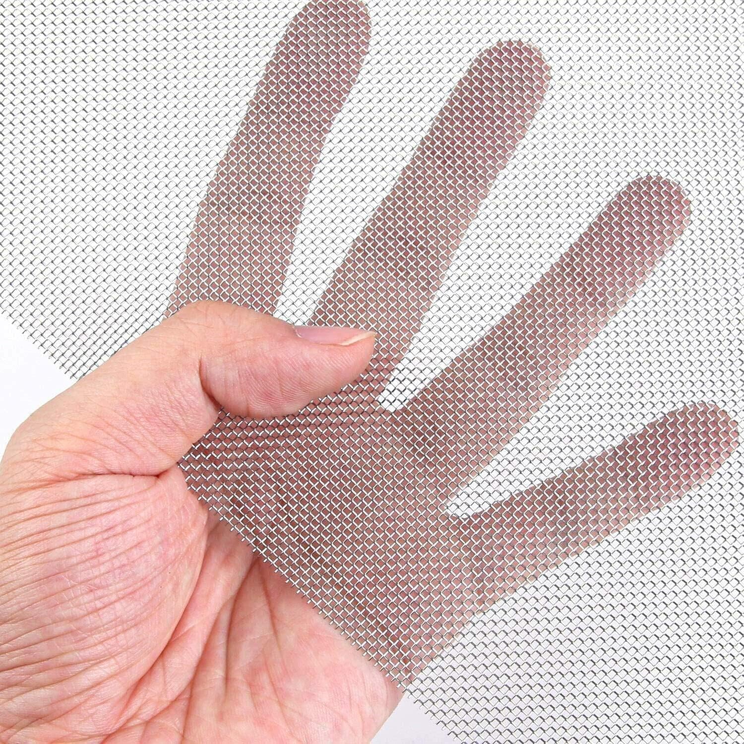 Stainless Steel Woven Wire Mesh, 0.5mm Mesh Woven Screen - Stainless Steel Mosquito Net for Windows - Premium Quality