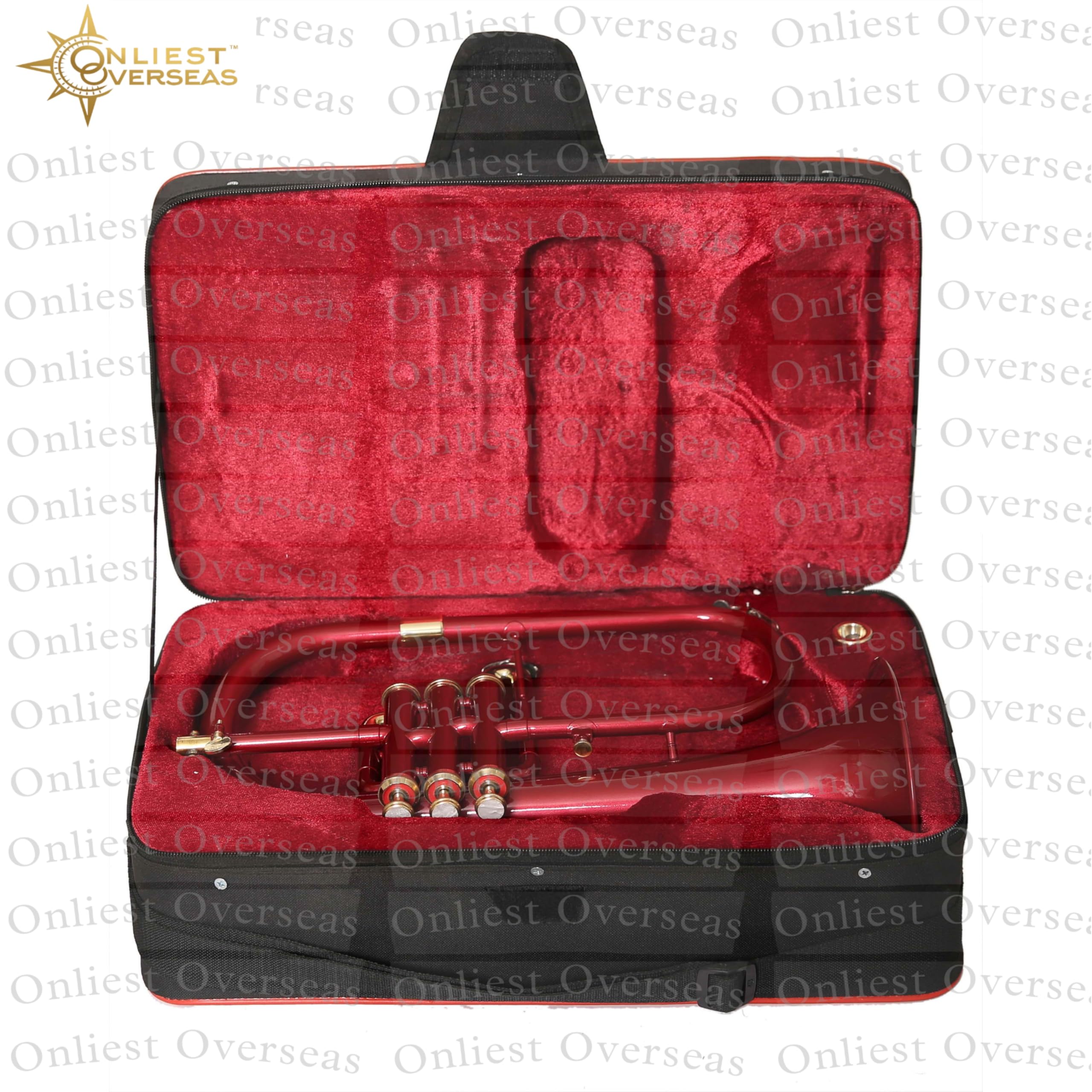 Flugel Horn 3 Valve Instrument en laiton avec tonalité chaude et valves lisses pour musiciens et étudiants