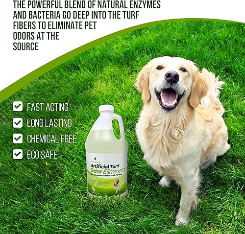 Miniatura 6 de Natural Elements Eliminador de olores de césped artificial  Control de olores enzimáticos  No tóxico  Perro, gato, orina y heces  Sin perfume, sin