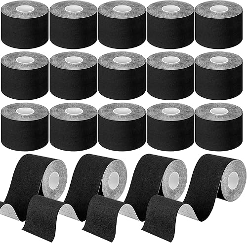 20 rollos de cinta de kinesiología impermeable de 2 pulgadas x 16 pies cinta elástica de algodón transpirable para aliviar el dolor muscular cintas