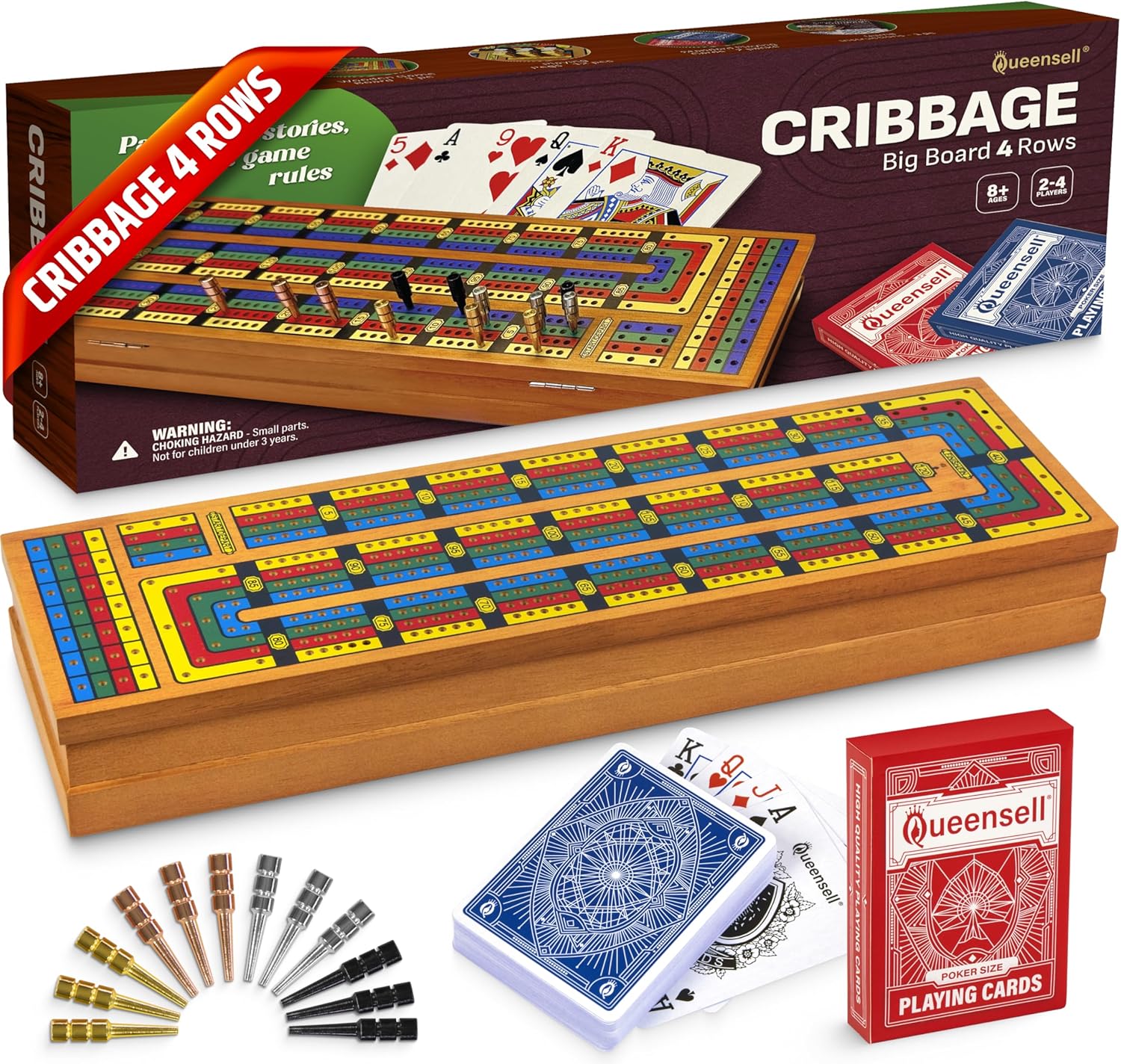 Shut the Box 4 Players + Cribbage Big