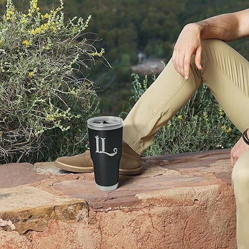 Miniatura 7 de Vaso de 30 oz con tapa y popote reutilizable, taza para café de viaje, taza aislada, botella de agua reutilizable de acero inoxidable, taza de viaje