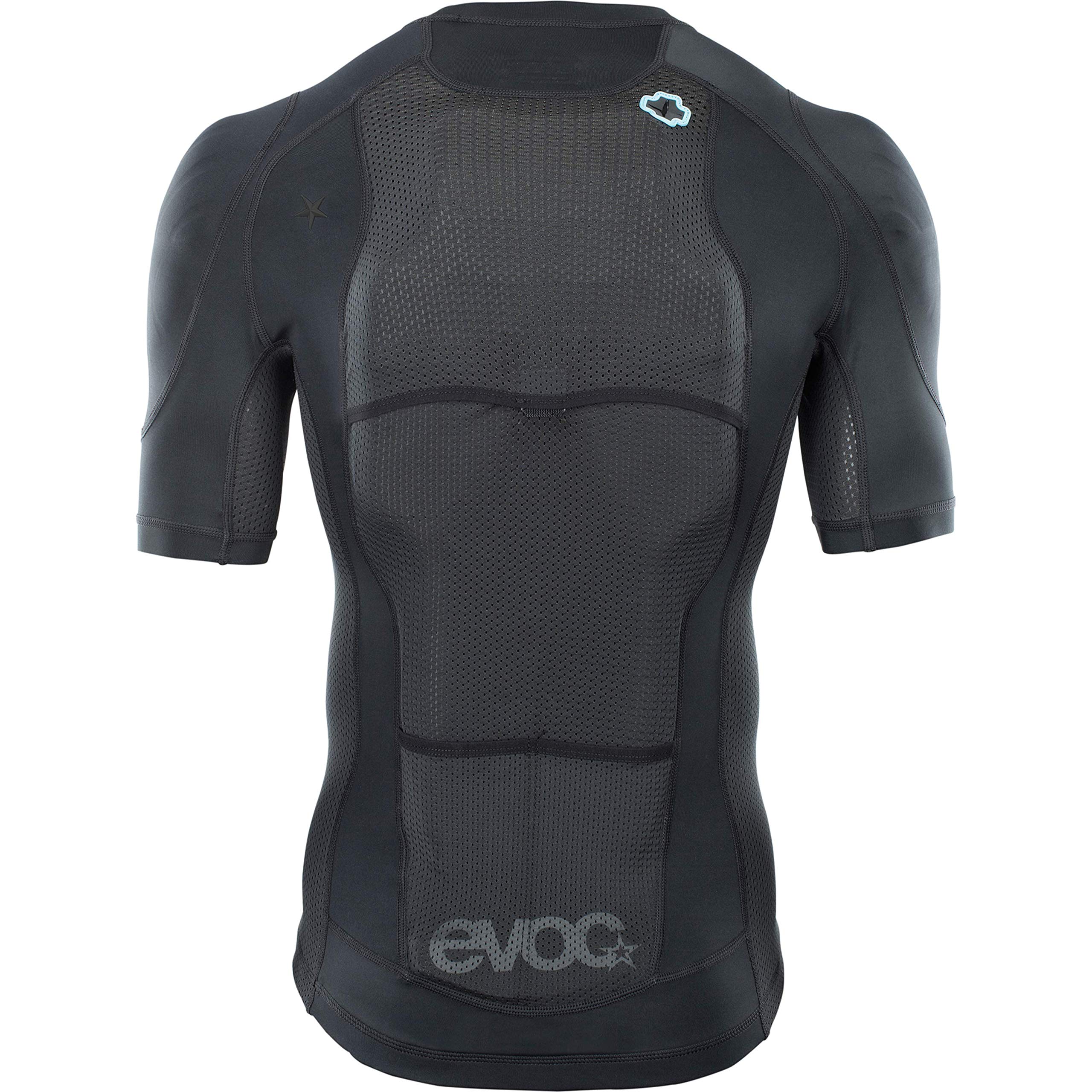 EVOC Protector Shirt Schutzkleidung Protektorshirt für Action Sportarten (Größen: S, M, L, XL, LITESHIELD Plus-Rückenprotektor, Schulter- & Brustprotektoren, Trinkblasenfach, Mesh-Einsätze), Schwarz